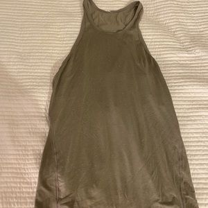 Lululemon tan and white speck tank top